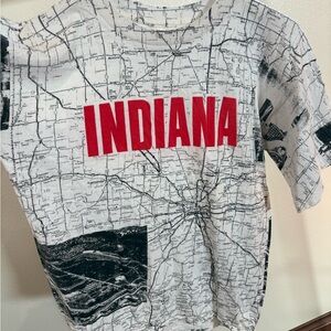 Indiana Map Graphic T-Shirt